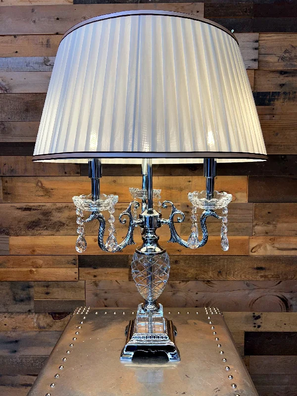 Crystal Table Lamp 3-Light Traditional Lamps