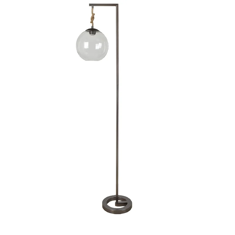 Crestview Collection CVAZER057 Brooks Floor Lamp with Rope Accents