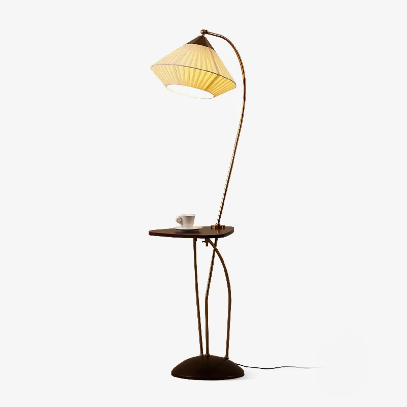 Curve With Table Floor Lamp