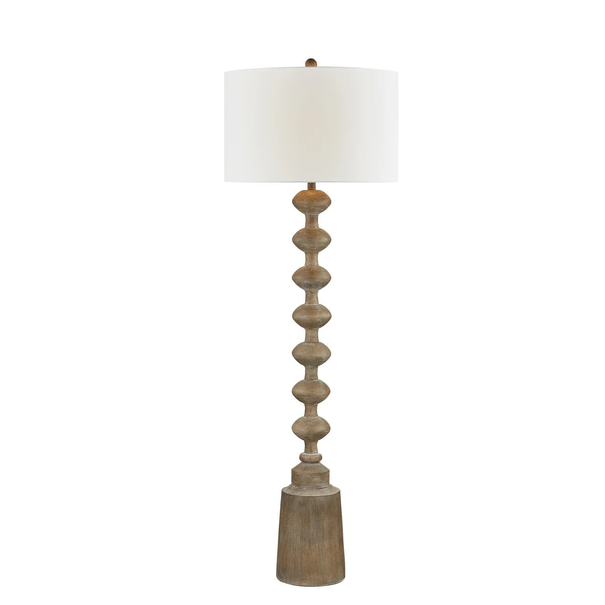 Fort West Designs 710287 Bianca Boho Wood Look Floor Lamp