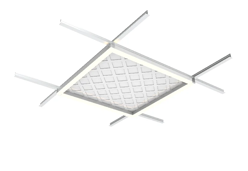 L Corner T-Grid LED Linear Light, 2300 Lumens, Wattage and CCT Select, 120-277V