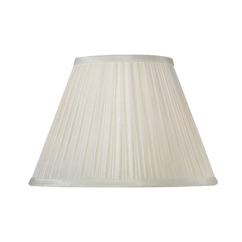 Oaks Lighting 16" Box Pleat Ivory Faux Silk Lamp Shade