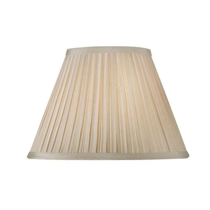 Oaks Lighting 20" Box Pleat Sand Faux Silk Lamp Shade