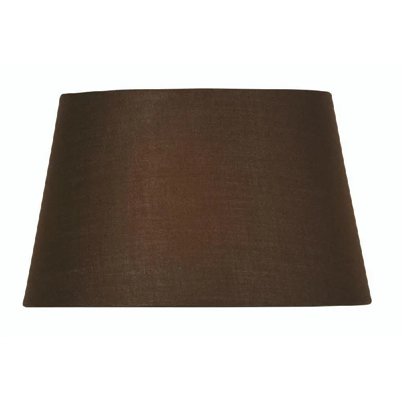 Oaks Lighting 16" Cotton Coolies Chocolate Lamp Shade