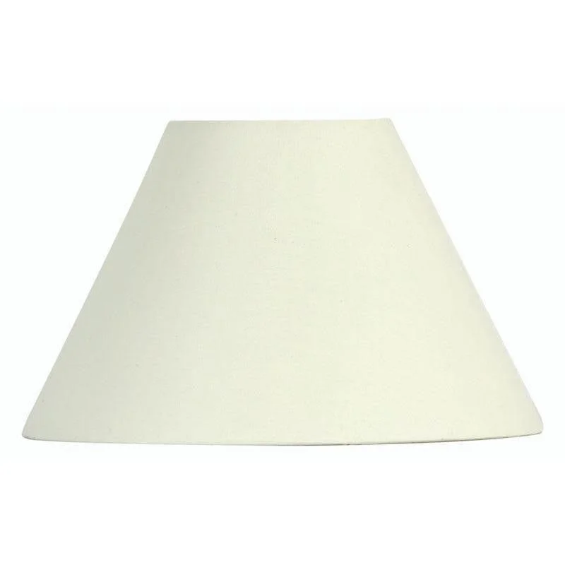 Oaks Lighting 15" Cotton Coolies Cream Lamp Shade