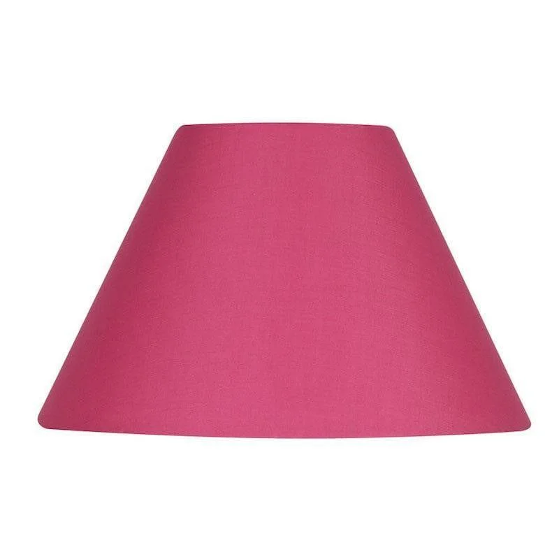 Oaks Lighting 16" Cotton Coolies Hot Pink Lamp Shade