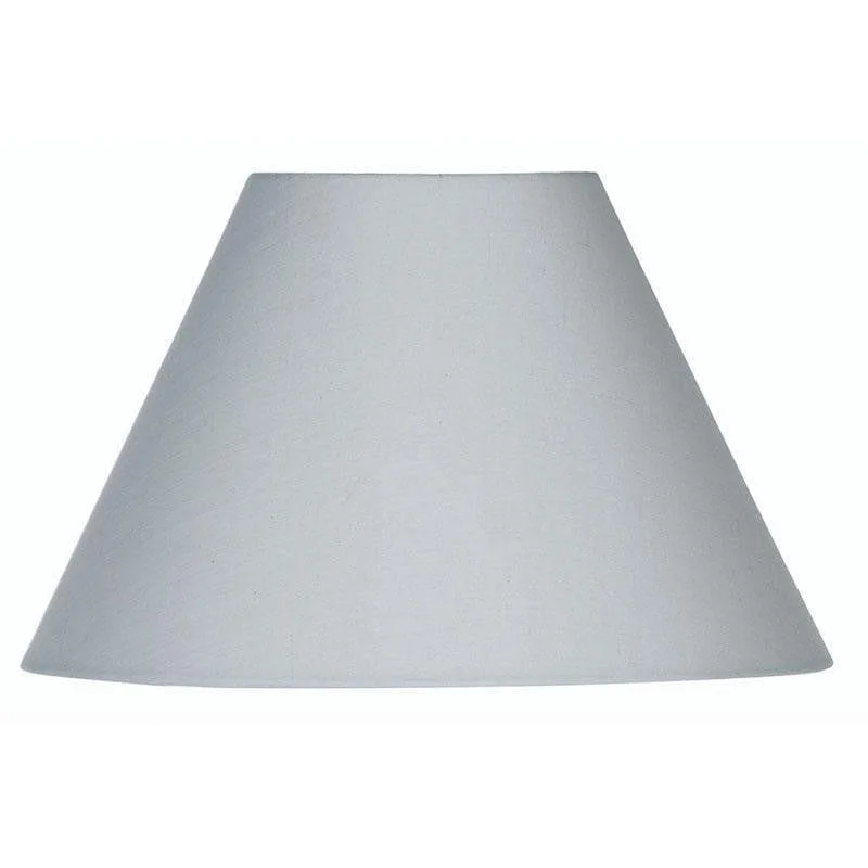 Oaks Lighting 16" Cotton Coolies Soft Grey Lamp Shade