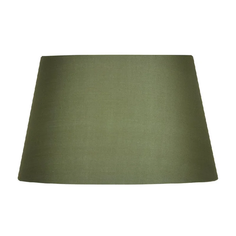 Oaks Lighting 20" Cotton Drum Green Rolled Edge Shade