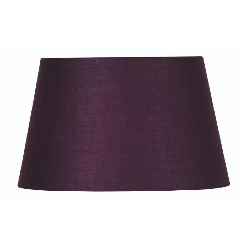 Oaks Lighting 16" Cotton Drum Plum Lamp Shade