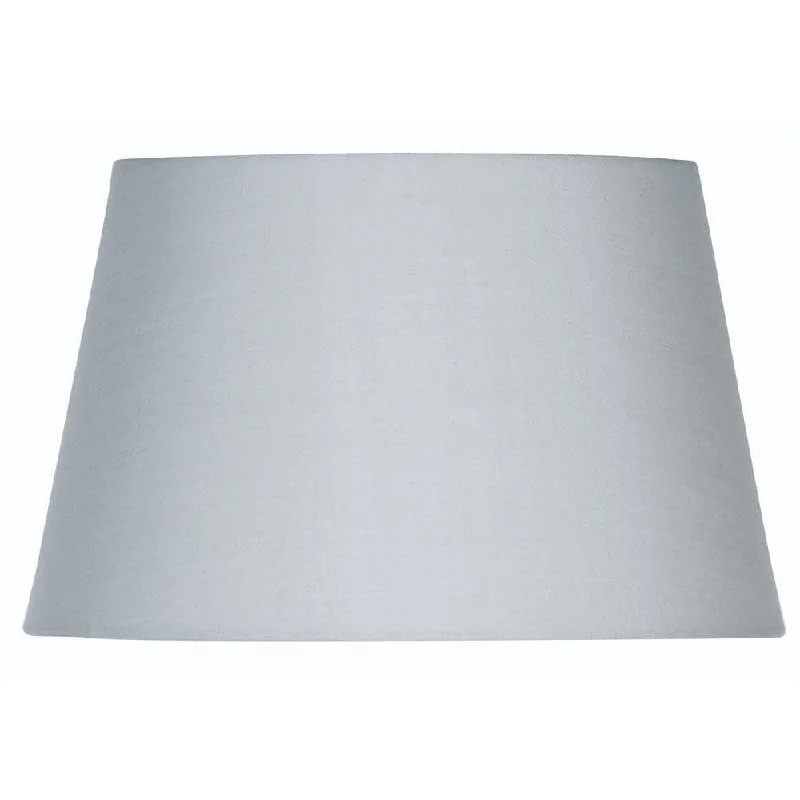 Oaks Lighting 16" Cotton Drum Soft Grey Lamp Shade