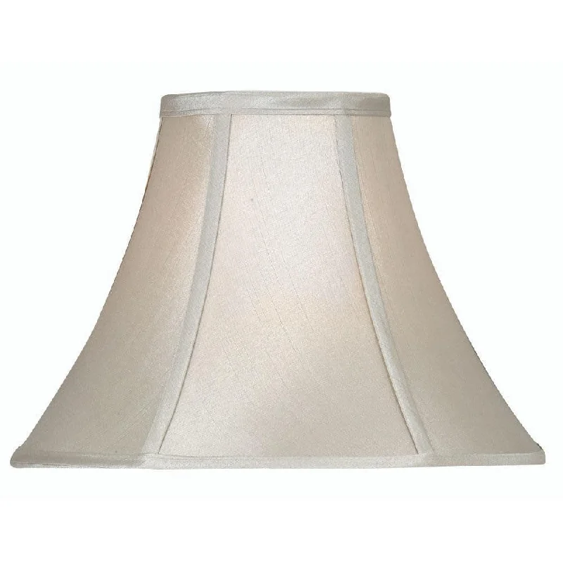 Oaks Lighting 20" Empire Soft Grey Faux Silk Lamp Shade