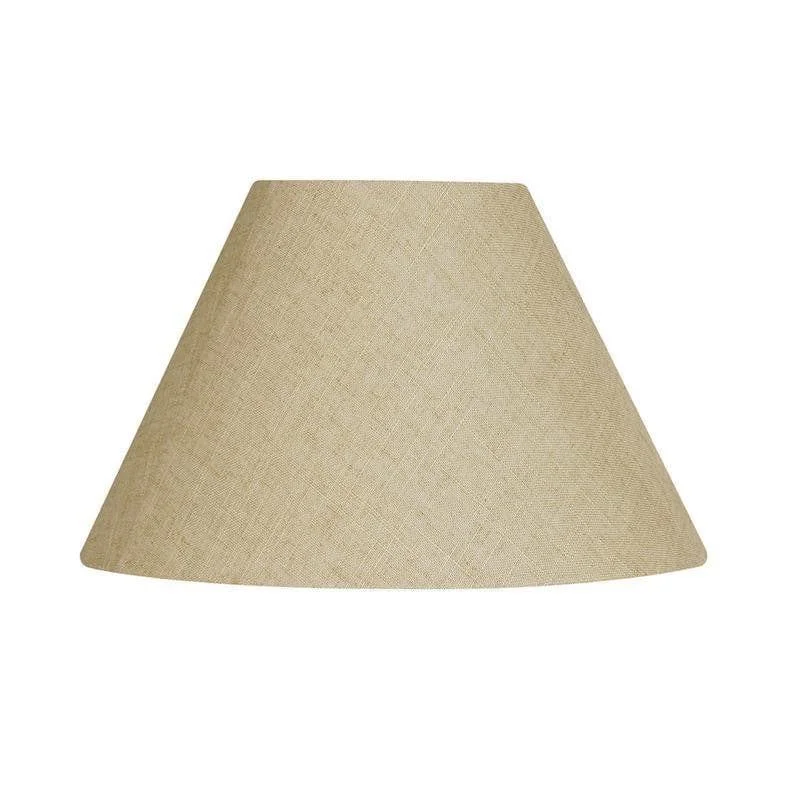 Oaks Lighting 16" Linen Coolies Buttermilk Lamp Shade