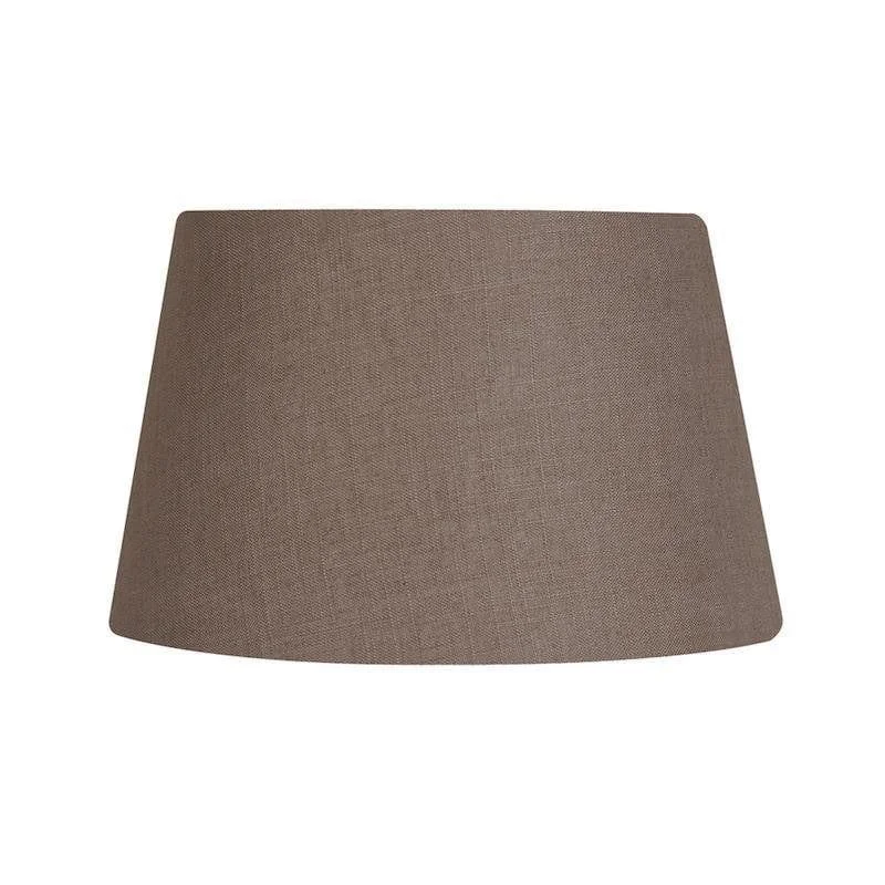 Oaks Lighting 16" Linen Drum Mocha Lamp Shade