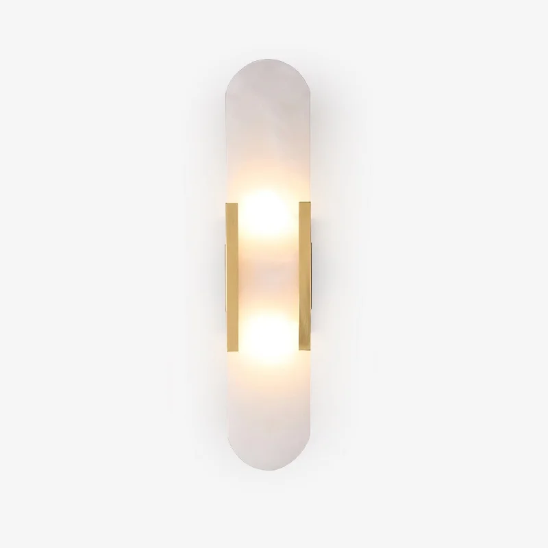 Melange Elongated Alabaster Wall Lamp