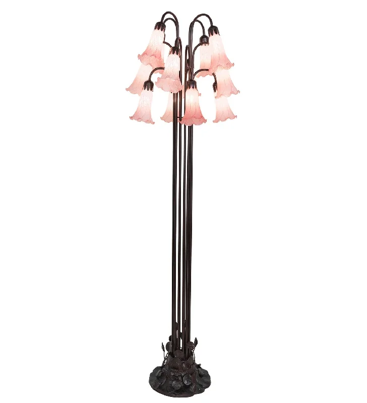 Pink 12 Light Floor Lamp