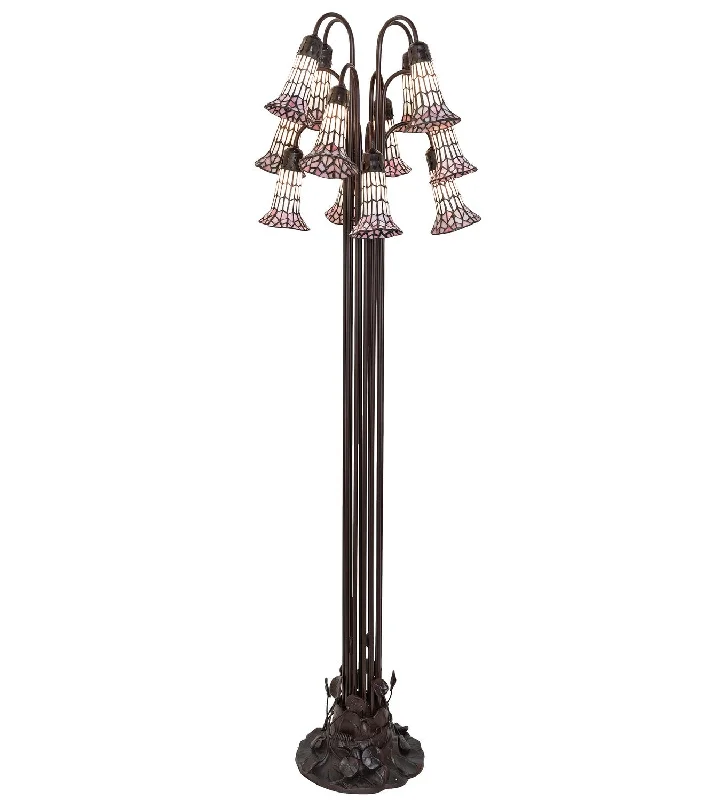 Stained Glass Pond Lily 12 Light Floor Lamp