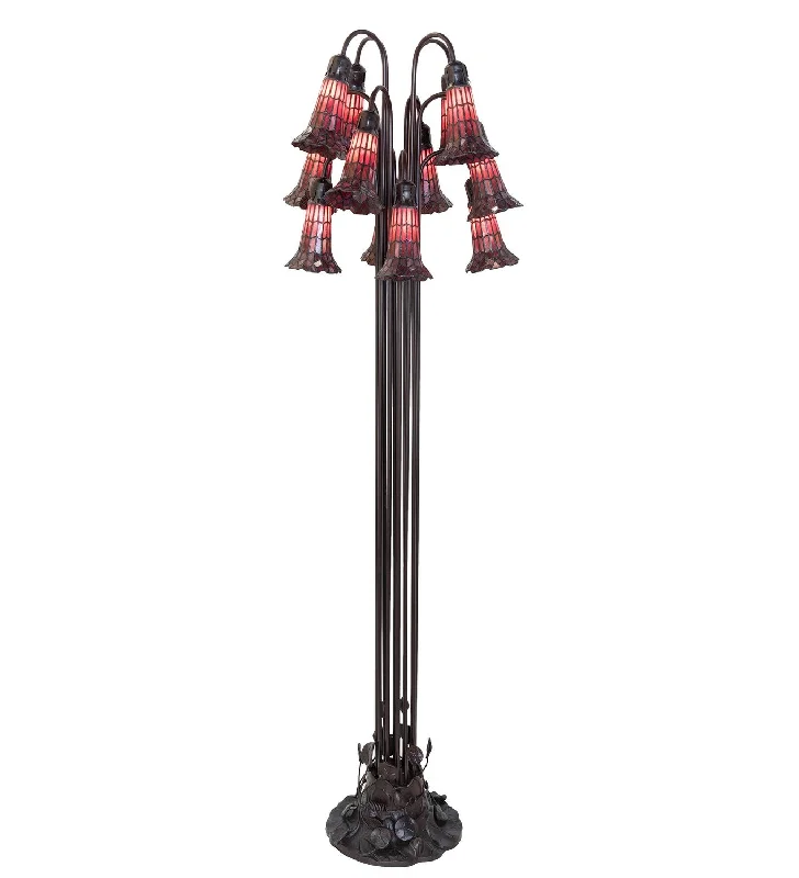 Stained Glass Pond Lily 12 Light Floor Lamp