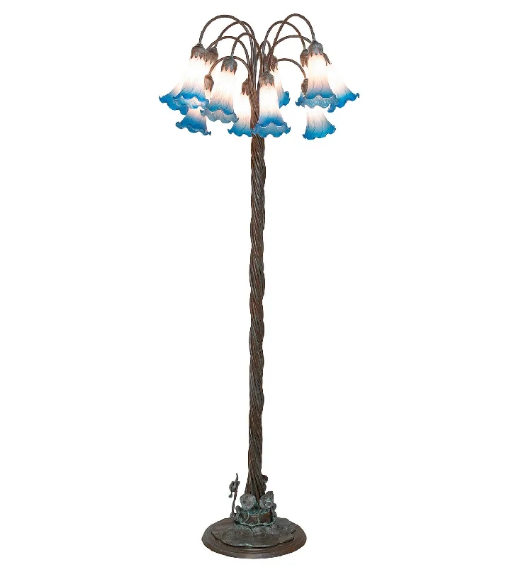 Pink/Blue 12 Light Floor Lamp