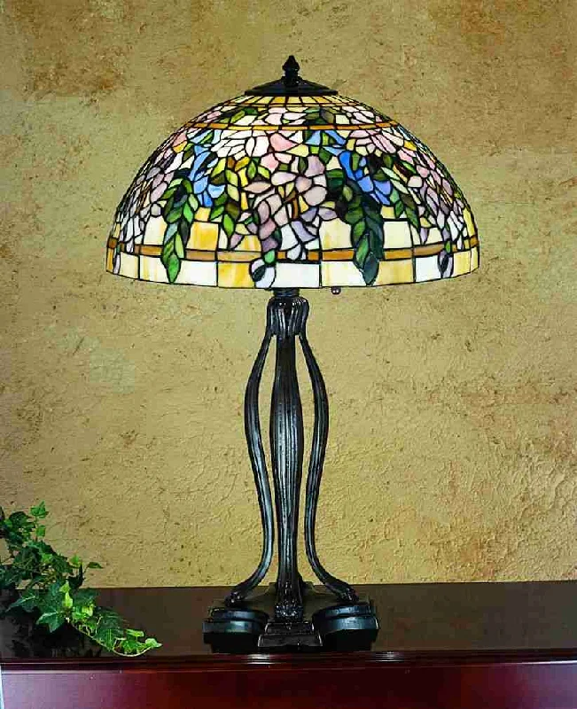 Lilac and Lotus 30" Table Lamp