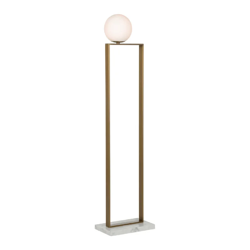 Milano Floor Lamp in Antique Brass