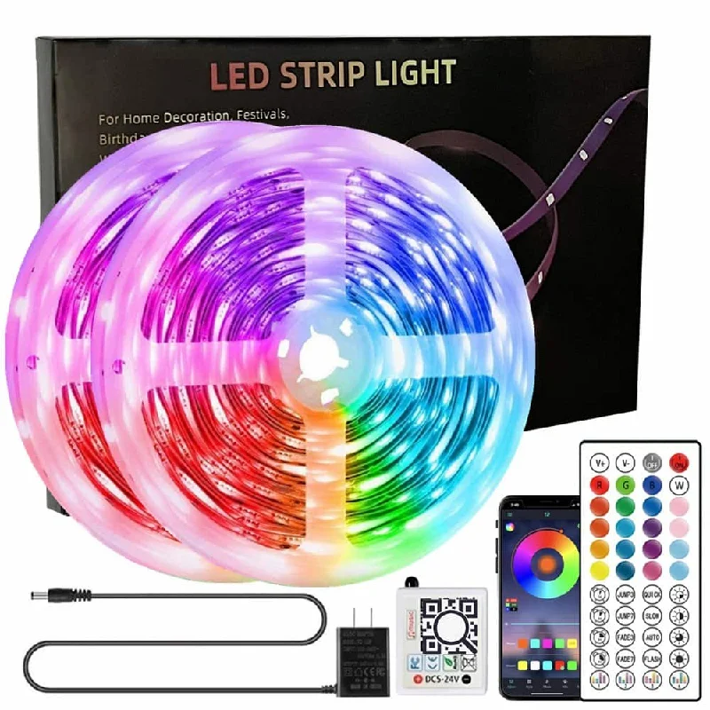 RGB Strip Light Remote,Wall Mount Strip Light In Room For Home Living Kitchen Room and Party