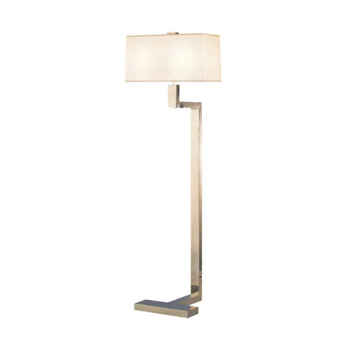 Robert Abbey Doughnut Silver C-Form Floor Lamp