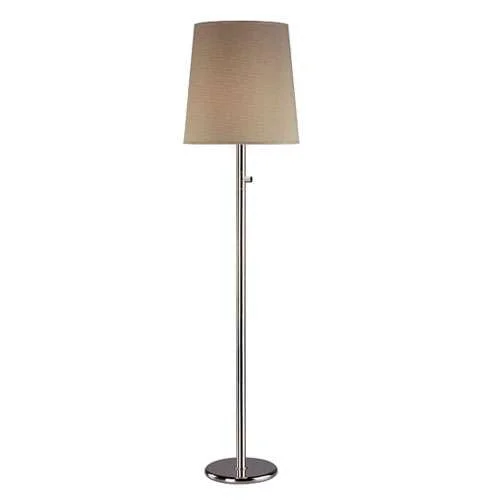 Polished Nickel / Taupe Claiborne Fabric Shade