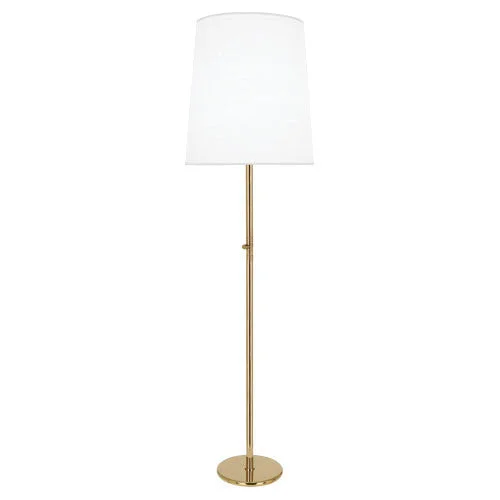 Polished Brass Ascot White Shade