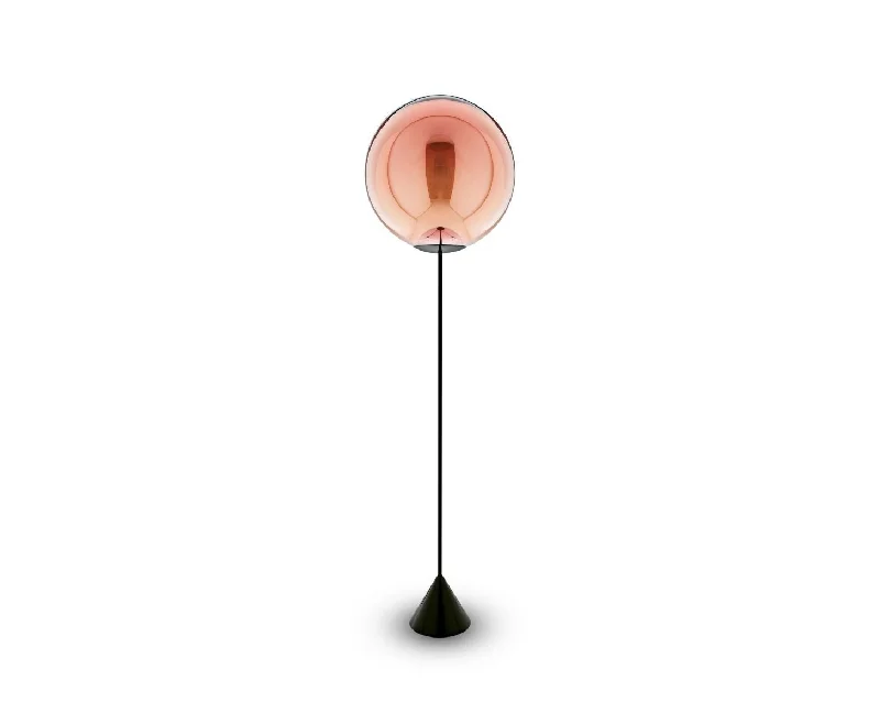 Tom Dixon Globe Cone Slim Floor Lamp Copper