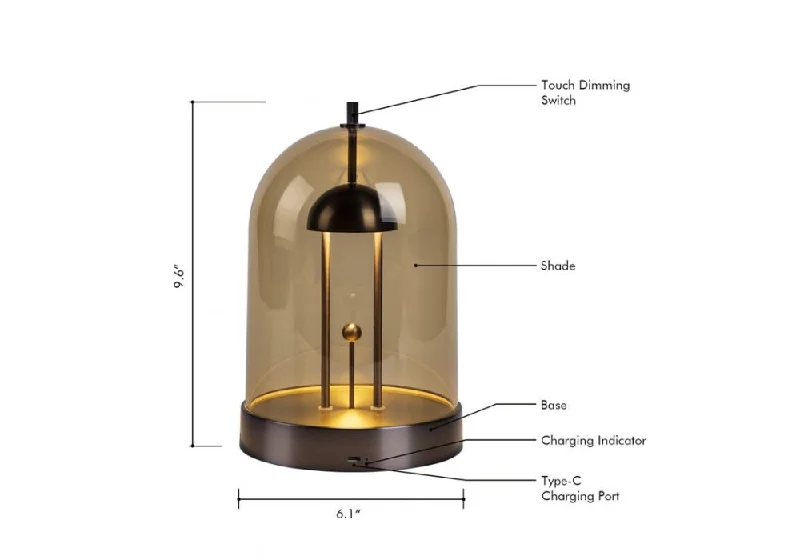 Amber Table Lamp