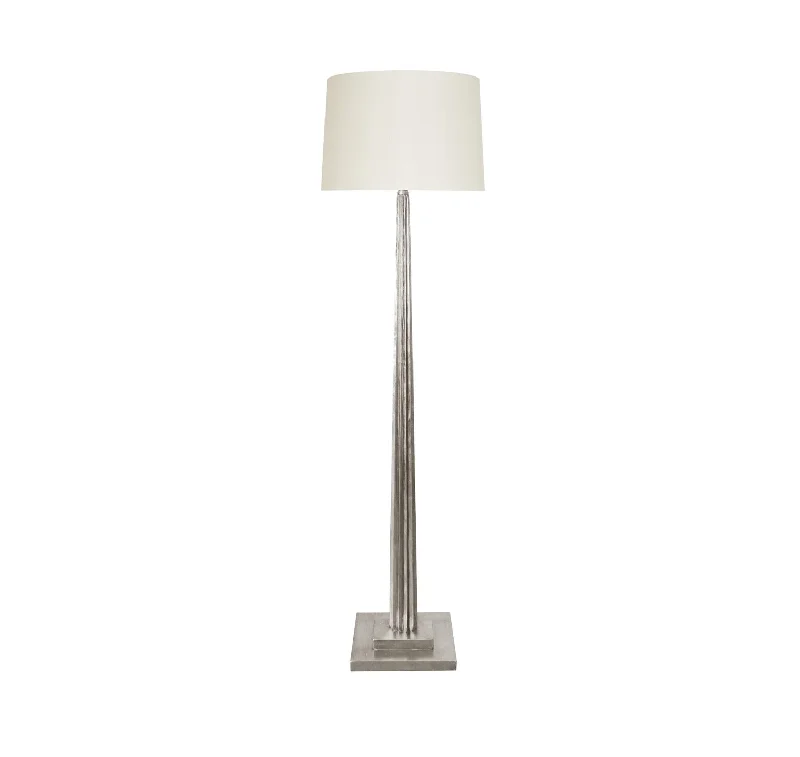 Worlds Away Capone Silver Leaf Floor Lamp