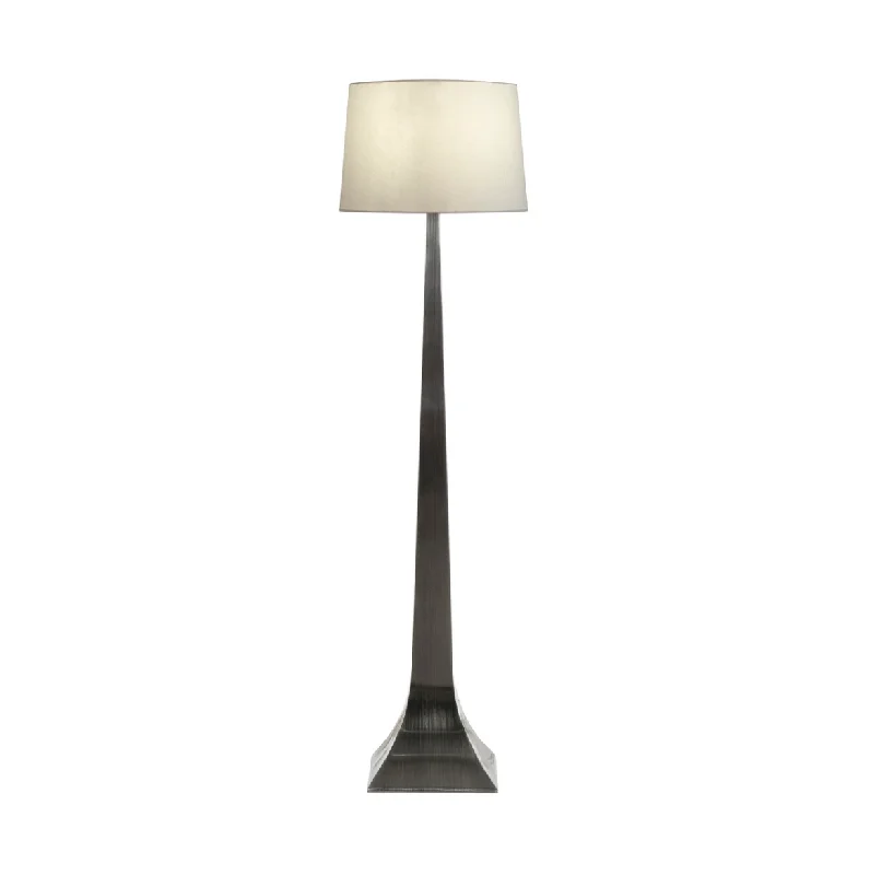 Worlds Away Reaves Floor Lamp - Gun Metal