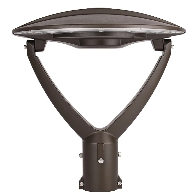 Garden Post-Top Light, 13,000 Lumens, 60W/80W/1000W Selectable, 120-277V, CCT Selectable 3000K/4000K/5000K, Bronze Finish