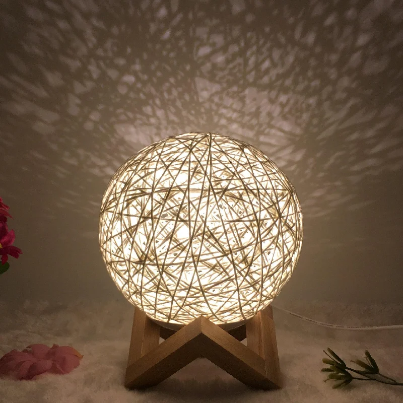 Twilight Rattan Globe Lamp