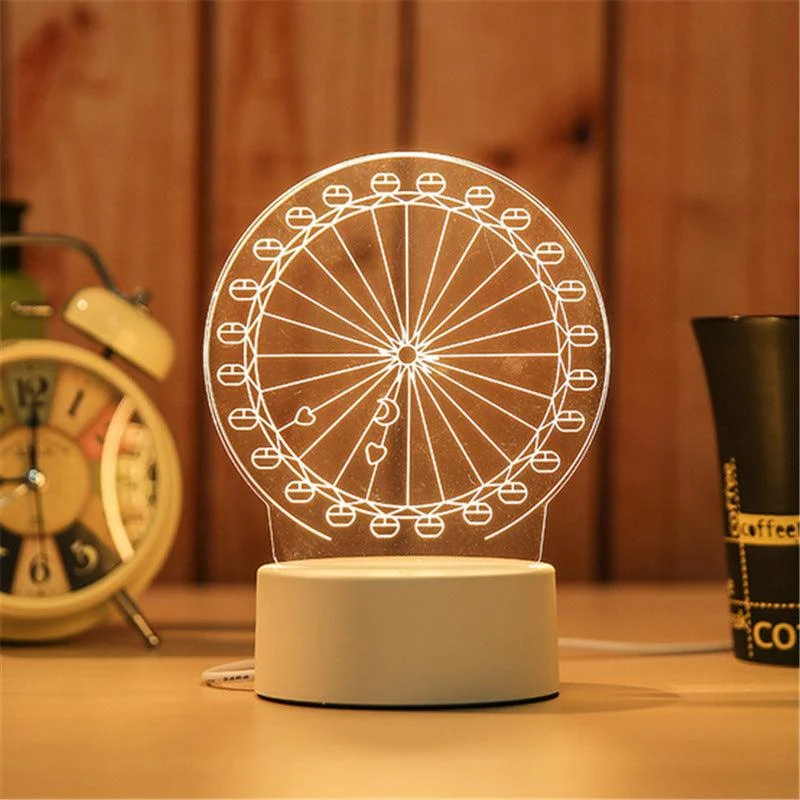 Whimsical 3D LED Night Lights Collection - Ferris wheel